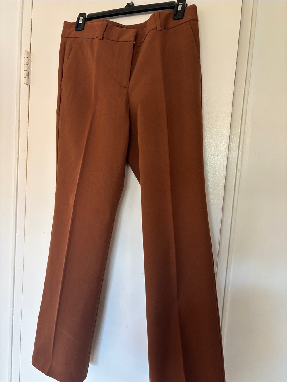 Men's Straight-Leg Dress Pants in Rust Brown